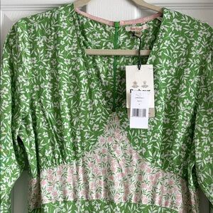 Barbour Green and Pink Floral Dress